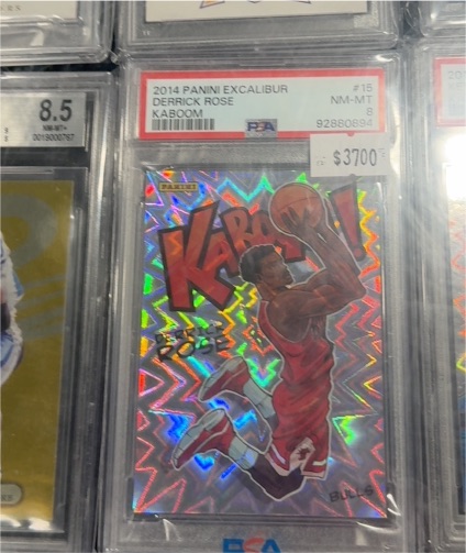 2014 Panini Excalibur #15 Derrick Rose Kaboom — front