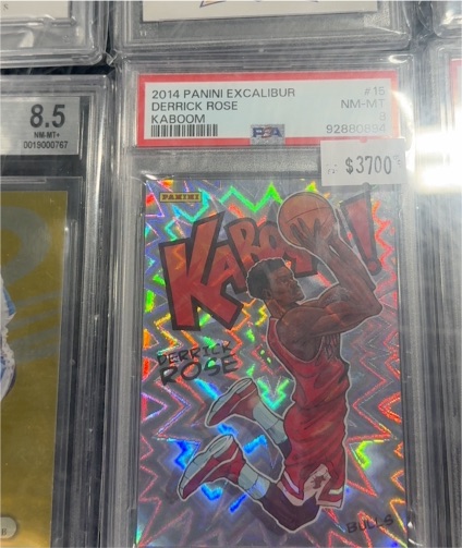 2014 Panini Excalibur #15 Derrick Rose Kaboom — front