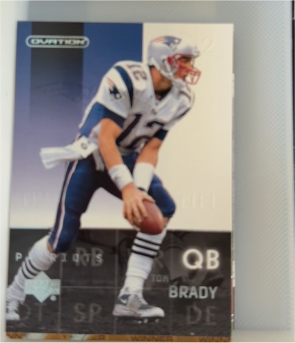 2002 Upper Deck Ovation #51 Tom Brady — front