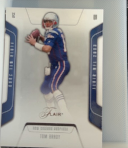 2003 Fleer Flair #61 Tom Brady — front