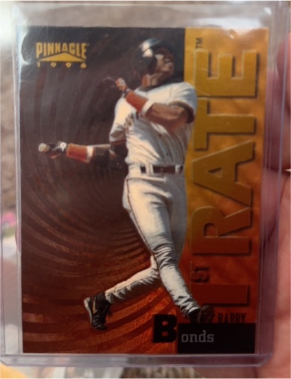 1996 Pinnacle First Rate #9 Barry Bonds — front