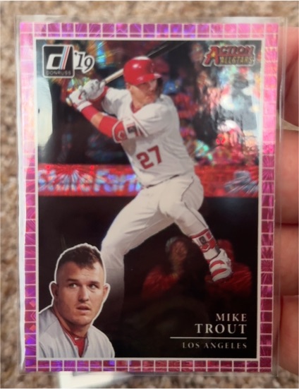 2019 Donruss Action All-Stars #AA3 Mike Trout — front