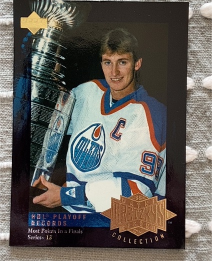 1995-96 Upper Deck Wayne Gretzky's Record Collection #G13 — front