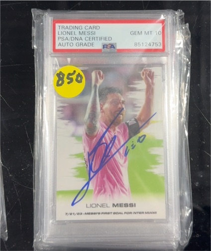 2023 Leaf Web Exclusives #1st Goal for Inter Miami Lionel Messi — front
