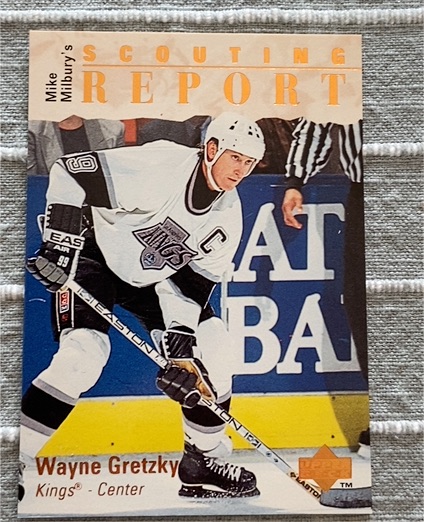 1995-96 Upper Deck Mike Milbury's Scouting Report #252 Wayne Gretzky — front
