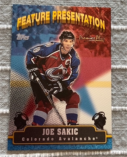1999-00 Topps Premier Plus Feature Presentation #FP1 Joe Sakic — front