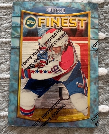1994-95 Topps Finest #93 Joe Juneau — front