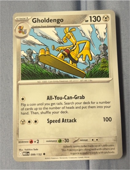 2023 Pokemon Mega Evolution #099 Gholdengo — front