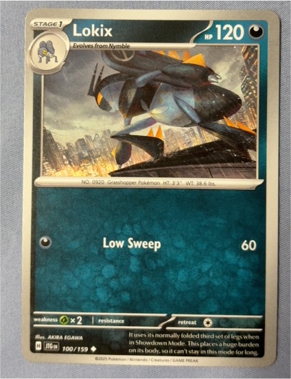 2025 Pokémon Journey Together #100 Lokix — front