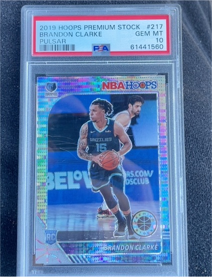 2019 Hoops Premium Stock #217 Brandon Clarke — front