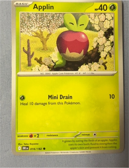 2023 Pokémon SV10: Destined Rivals #016 Applin — front