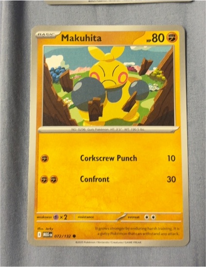 2015 Pokémon Mega Evolution #072 Makuhita — front