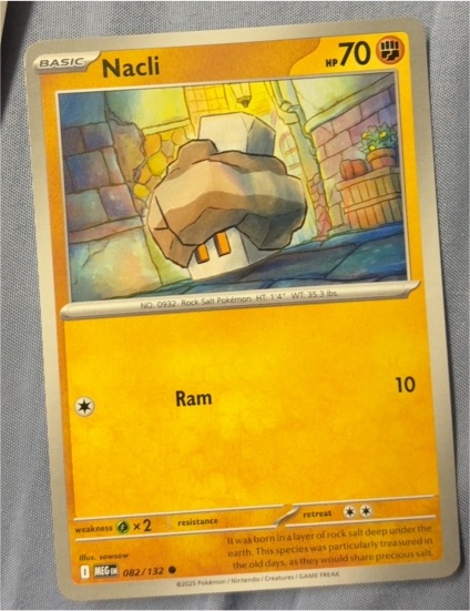 2025 Pokémon Mega Evolution #082 Nacli — front
