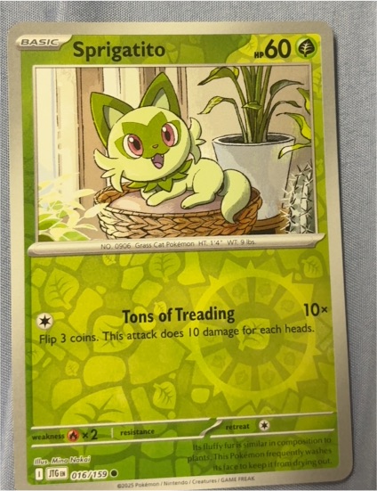 2023 Pokémon SV09: Journey Together #016 Sprigatito — front