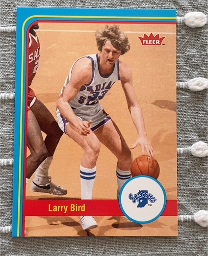 1986 Fleer #33 Larry Bird — front