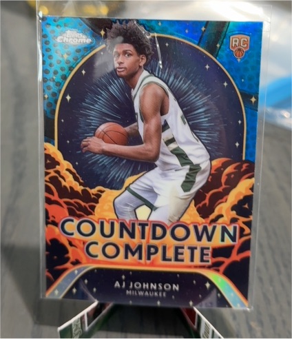 2024-25 Topps Chrome #CC-22 AJ Johnson Countdown Complete — front
