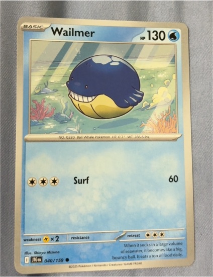 2025 Pokémon SV09: Journey Together #040 Wailmer — front