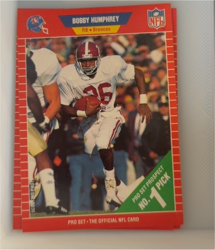 1989 Pro Set #493 Bobby Humphrey — front