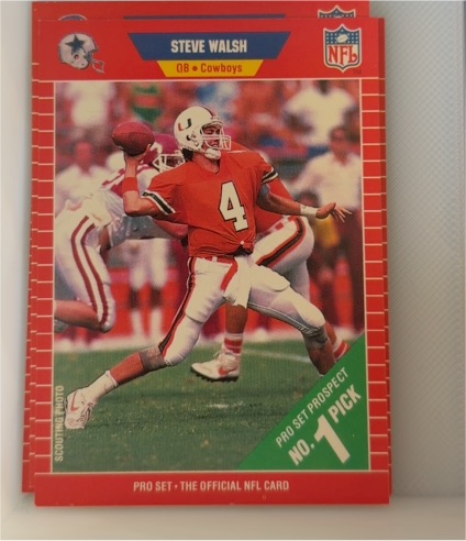 1989 Pro Set #491 Steve Walsh — front