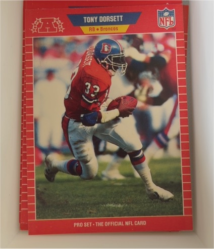 1989 Pro Set #453 Tony Dorsett — front