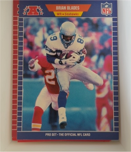 1989 Pro Set #390 Brian Blades — front