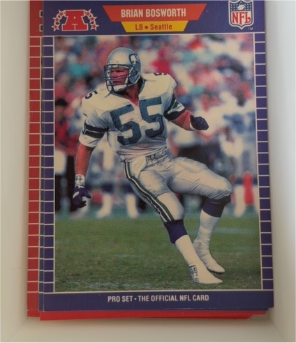 1989 Pro Set #391 Brian Bosworth — front
