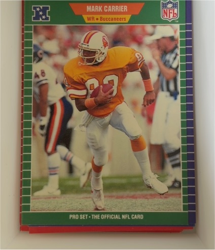 1989 Pro Set #409 Mark Carrier — front