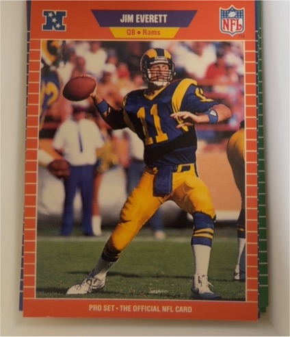 1989 Pro Set #199 Jim Everett — front