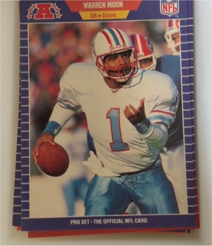 1989 Pro Set #149 Warren Moon Houston Oilers — front