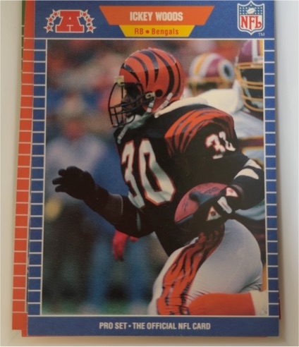 1989 Pro Set #70 Ickey Woods — front