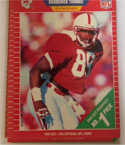 1989 Pro Set #515 Broderick Thomas — front