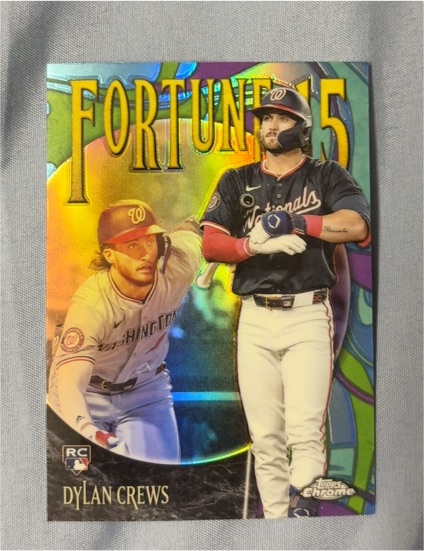 2025 Topps Chrome #F15-11 Dylan Crews Fortune 15 Rookie — front