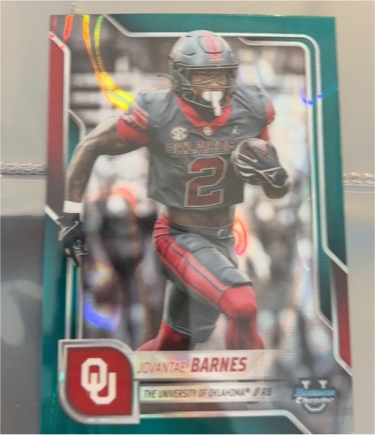 2025 Bowman University Chrome #200 Jovantae Barnes — front
