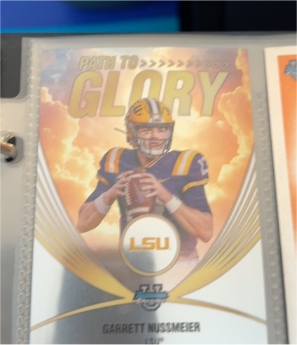 2025 Bowman University Chrome - Path to Glory Garrett Nussmeier #PG-2 — front