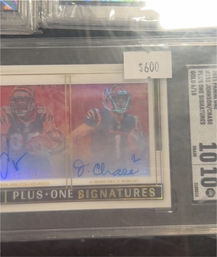 2021 Panini One #Plus One Signatures Ja'Marr Chase — front