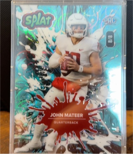 2025 Wild Card Splat #SBRED03-JM John Mateer — front