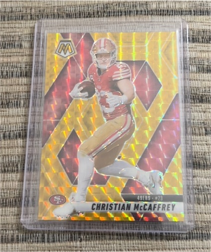 2025 Panini Mosaic #23 Christian McCaffrey — front