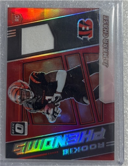 2021 Donruss Optic #RPH-11 Ja'Marr Chase Rookie Phenoms Patch — front