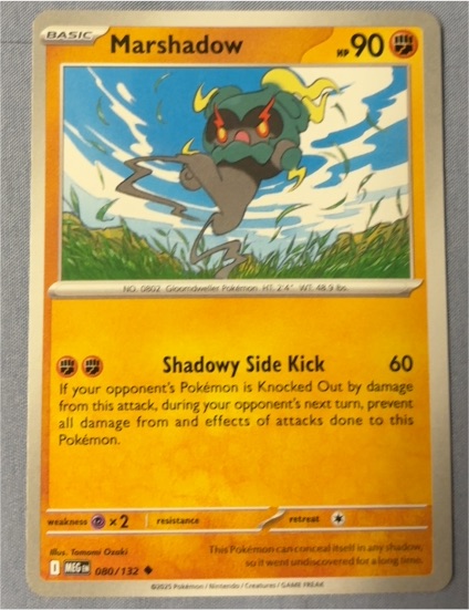 2025 Pokemon ME01: Mega Evolution #080 Marshadow — front