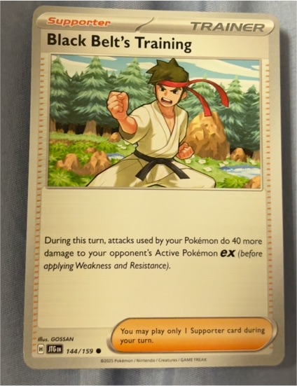 2025 Pokémon SV09: Journey Together #144 Black Belt's Training — front