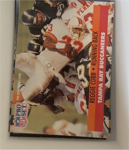 1991 Pro Set #308 Reggie Cobb — front