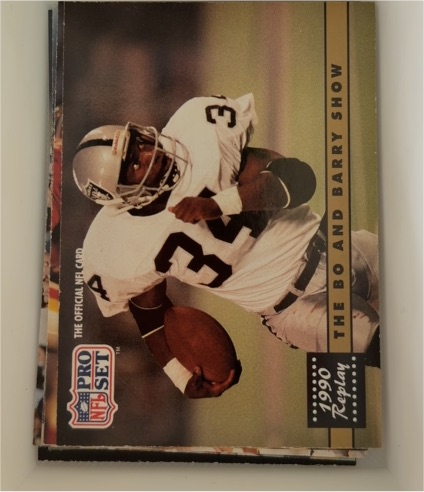 1991 Pro Set #335 The Bo and Barry Show Bo Jackson Barry Sanders — front