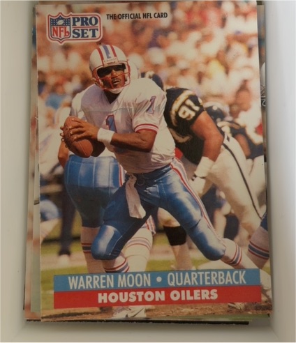 1991 Pro Set #167 Warren Moon — front