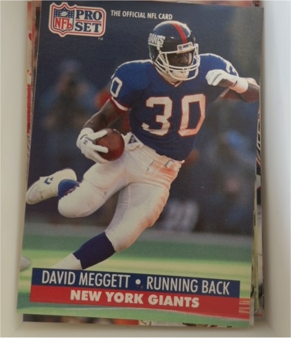 1991 Pro Set #68 David Meggett — front