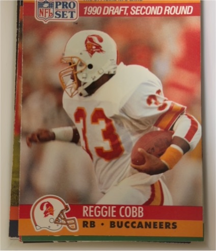 1990 Pro Set #699 Reggie Cobb — front
