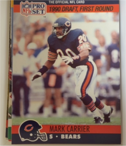 1990 Pro Set #674 Mark Carrier — front