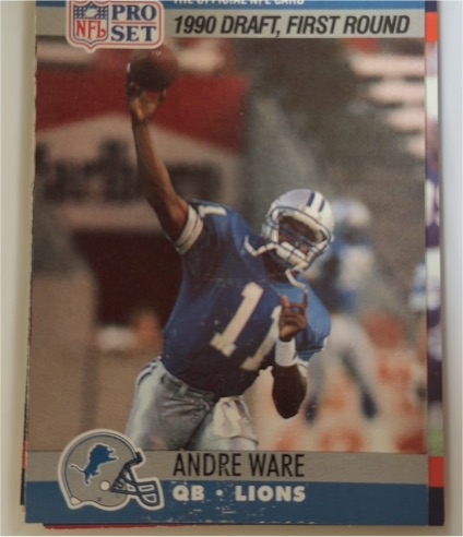 1990 Pro Set #675 Andre Ware — front