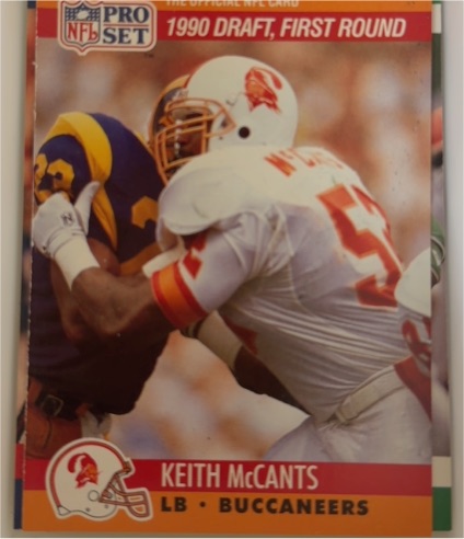 1990 Pro Set #672 Keith McCants — front
