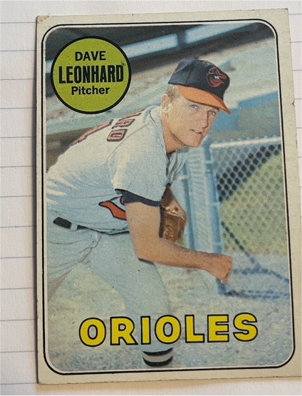 1969 Topps #228 Dave Leonhard — front