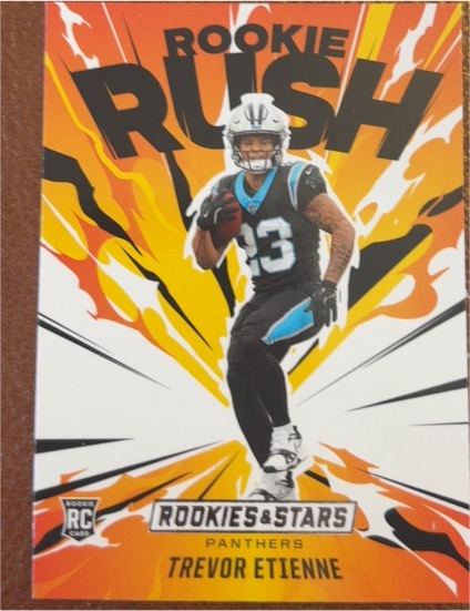 2025 Panini Rookies & Stars #19 Trevor Etienne Rookie Rush — front